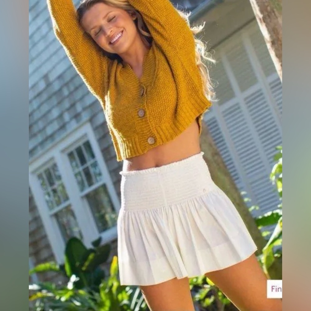 NATURAL LIFE White Mini Skirt